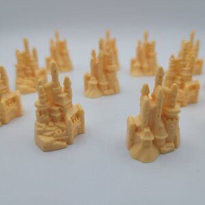 Disney Castle Monopoly Junior‎ Princess Cupcake Topper Replacement Pieces Tokens